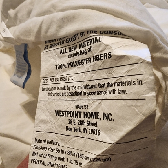 Simple Shabby Chic White Ruffled Duvet Cover Twin/Full 67X89" - Picture 6 of 6